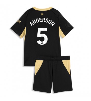 Manchester City Elliot Anderson #5 Udebanetrøje Børn 2026-27 Kortærmet (+ Korte bukser)